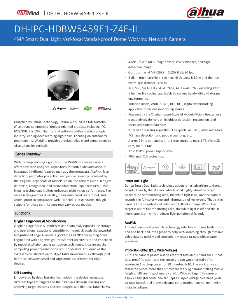 

IPC HDBW5459E1 ZE IL 0832

