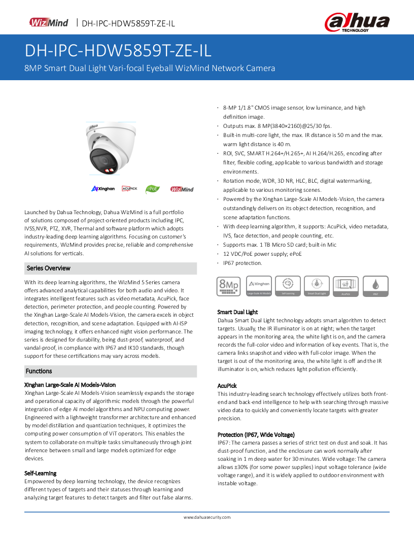 

IPC HDW5859T ZE IL 2712


