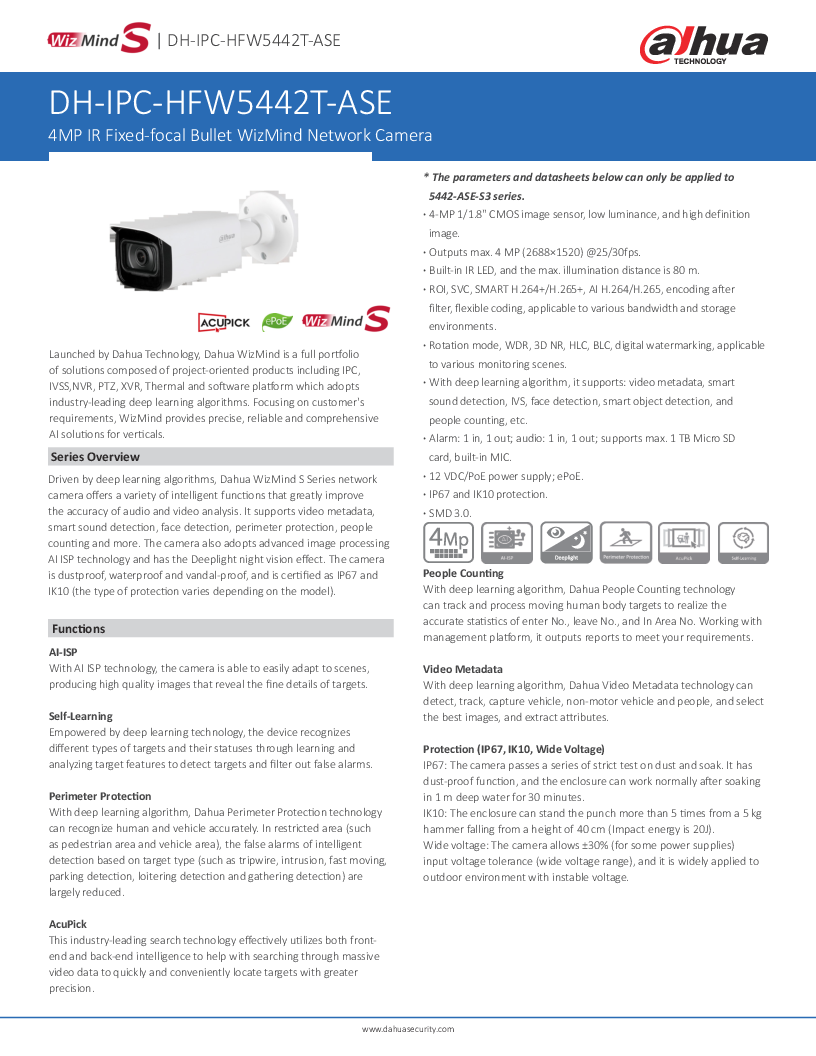 

IPC HFW5442T ASE 0280B S3 BLACK


