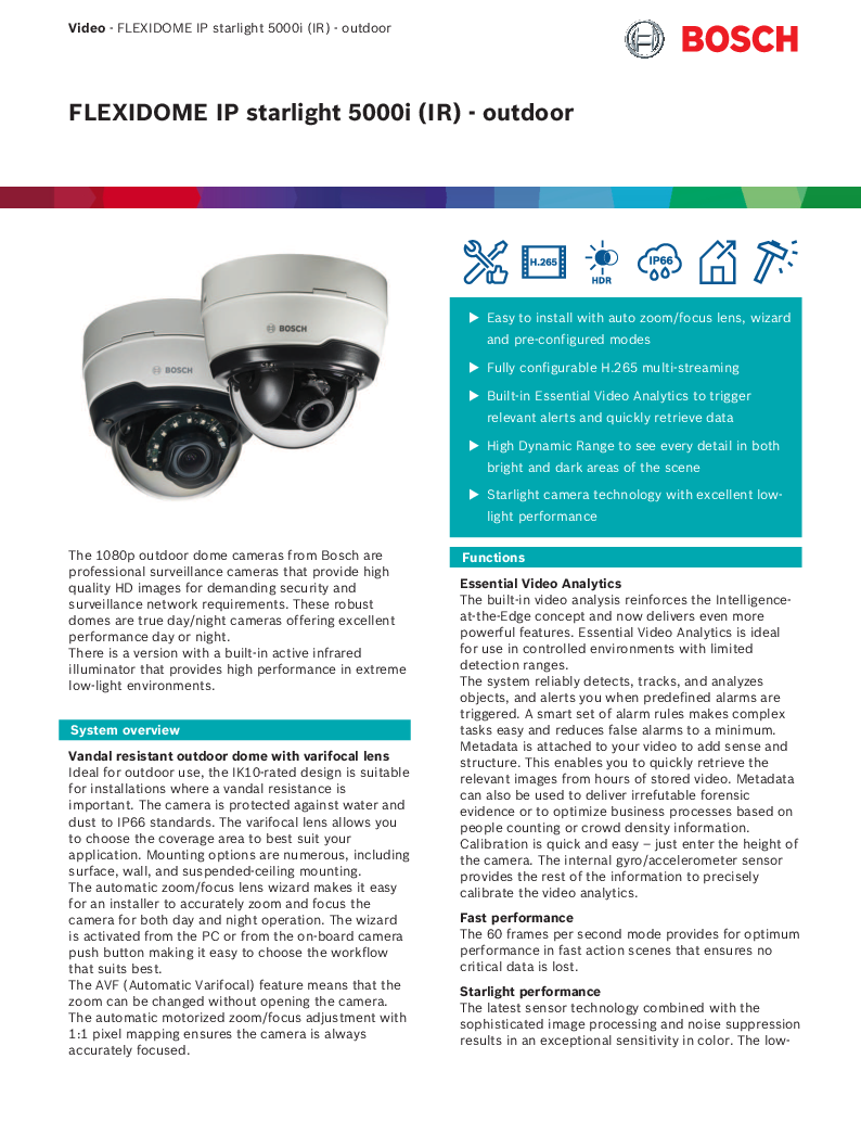 

FLEXIDOME IP starlig Data sheet enUS 79209360139

