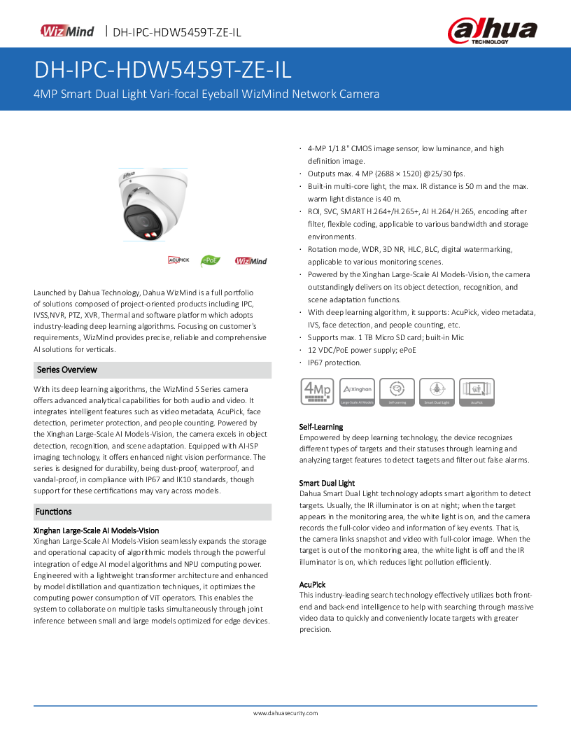 

IPC HDW5459T ZE IL 2712

