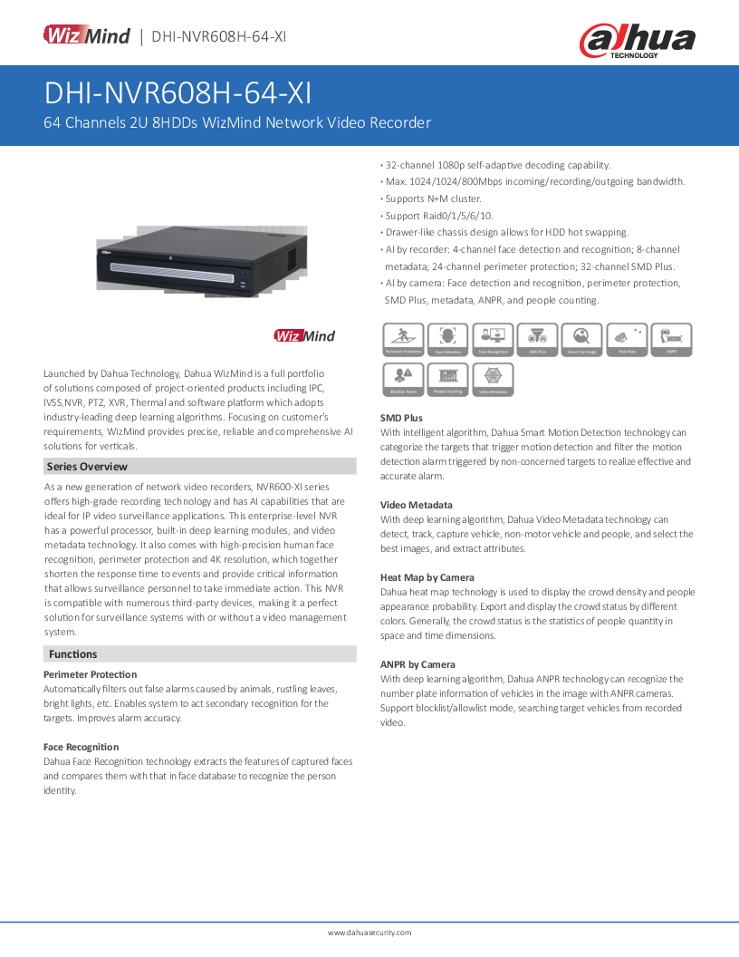 

NVR608H 64 XI

