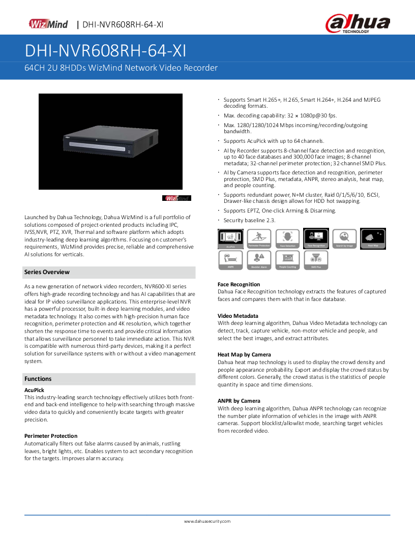 

NVR608RH 64 XI


