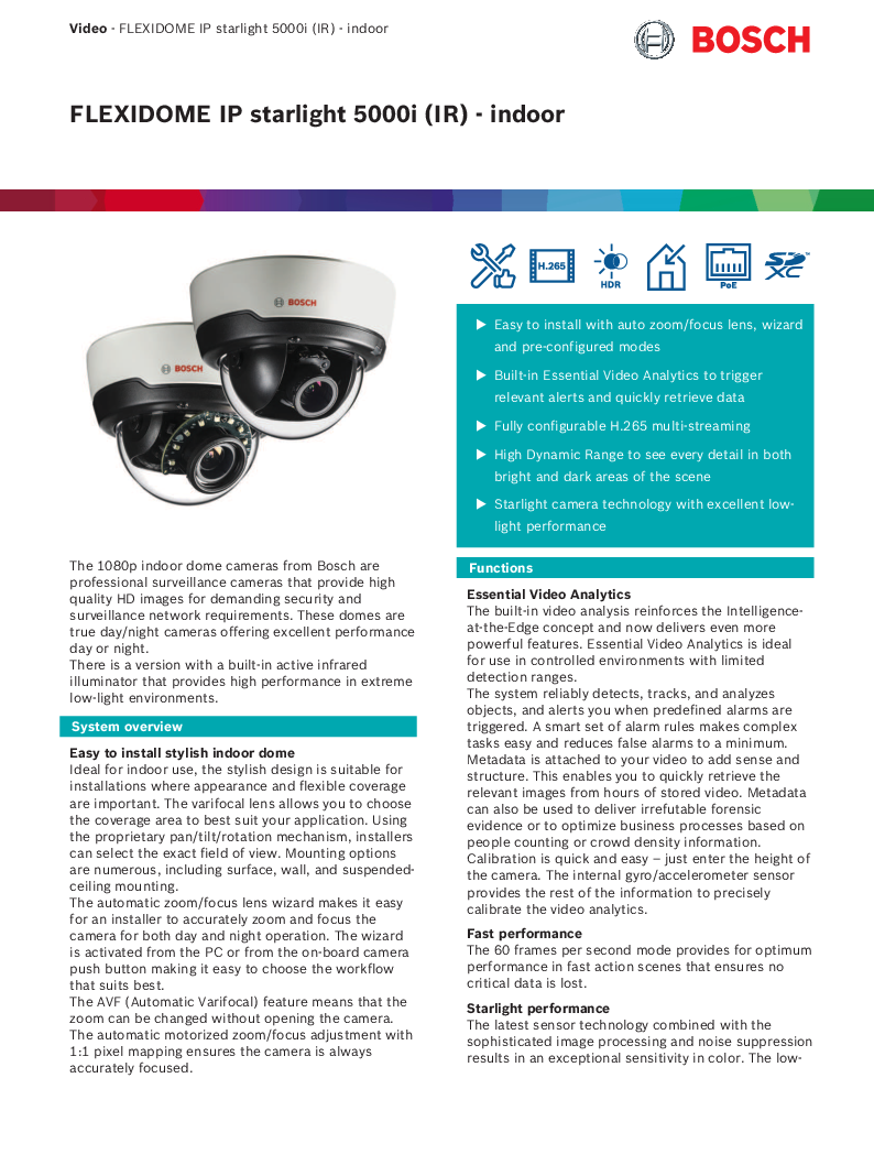 

FLEXIDOME IP starlig Data sheet enUS 79205170571


