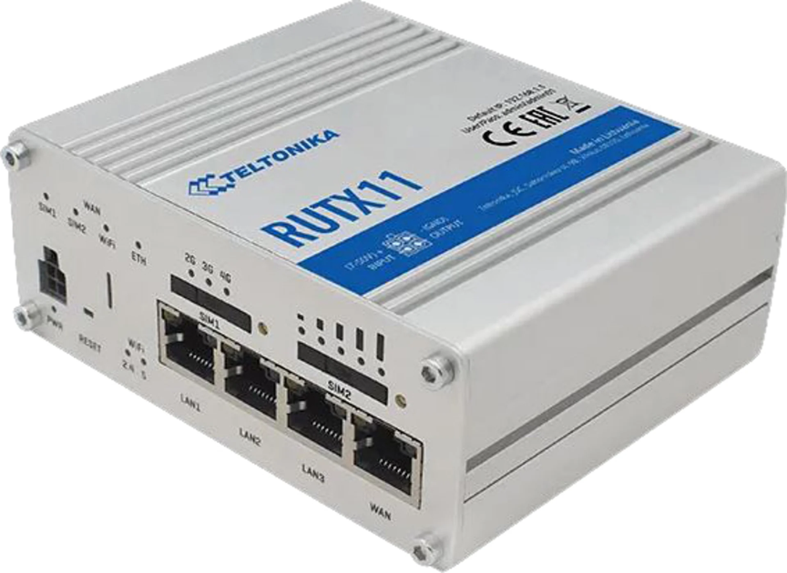Teltonika RUTX11 LTE CAT6 Industrial Cellular Router